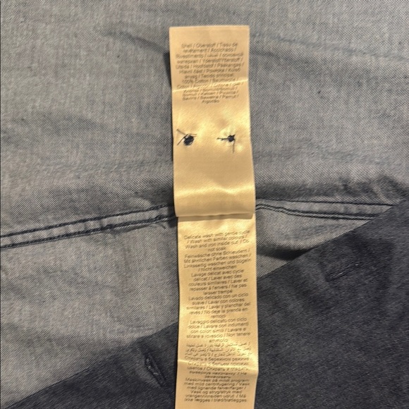 Monique Dark Denim Blue Button-Up Shirt - Picture 8 of 9